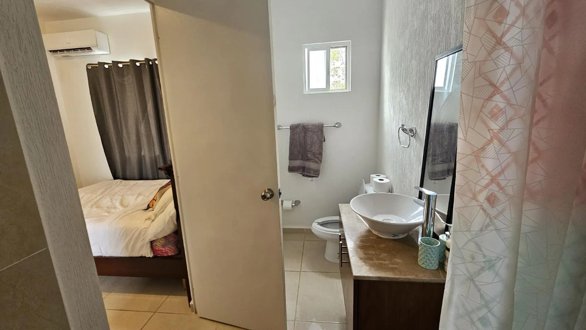 Habitacion Con Bano Privado Y Terraza Propia Playacar 0*,